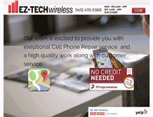 Tablet Screenshot of eztechwireless.com